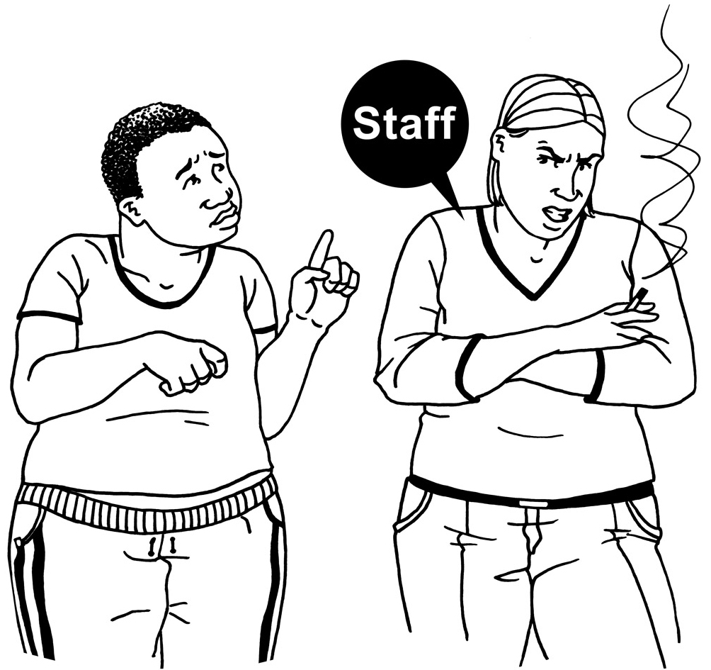 indifferent staff